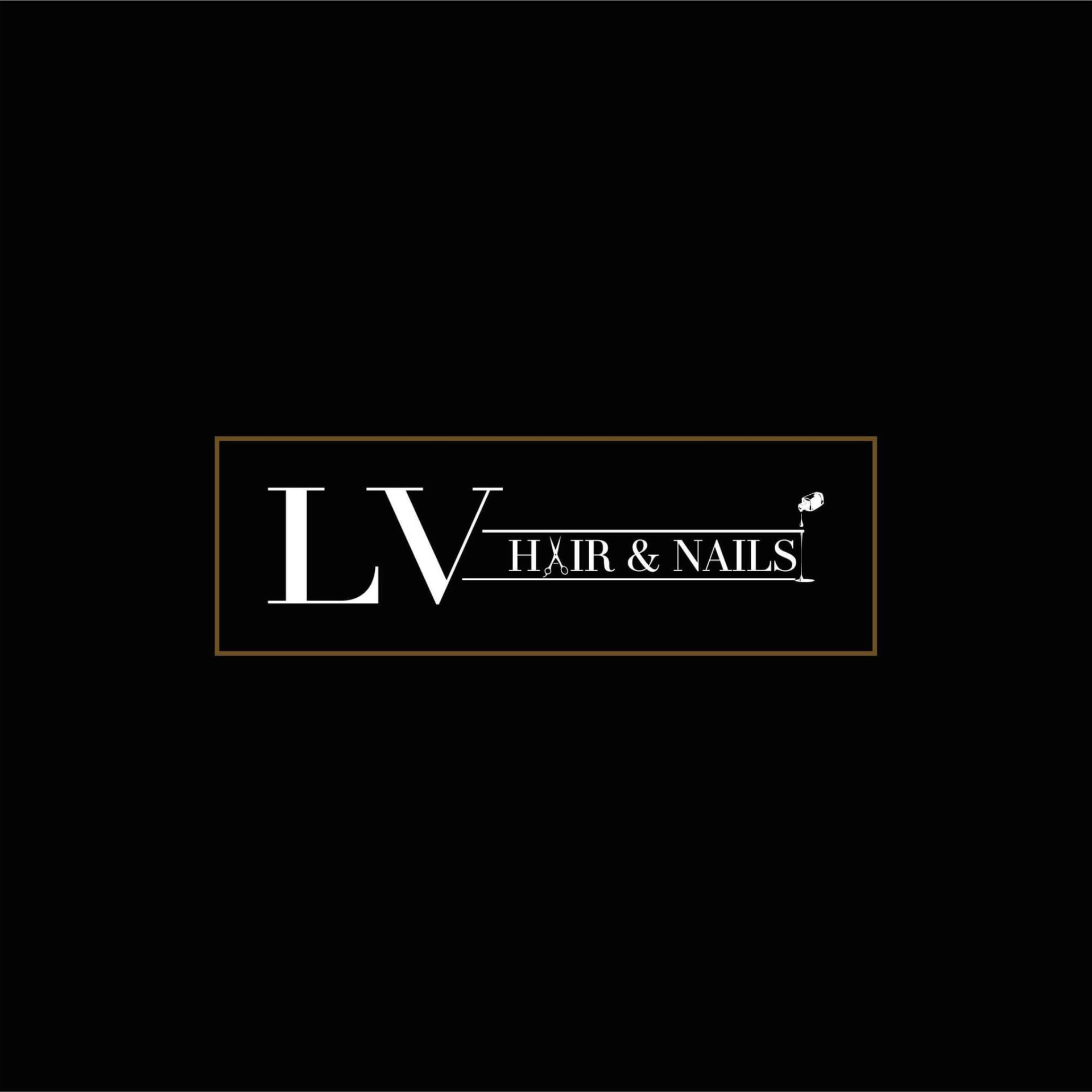 LV Hair and Nails salon logo